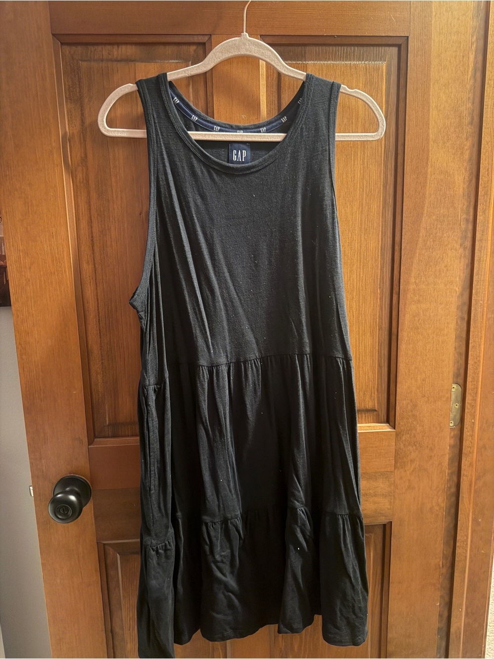 GAP Black V-Neck Knit Top